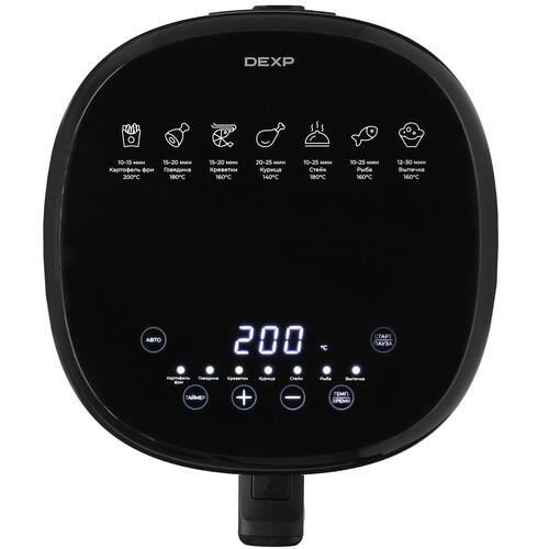 Купить Аэрогриль DEXP AGR-1503 черный  5415737. Характеристики, отзывы и цены в Донецке