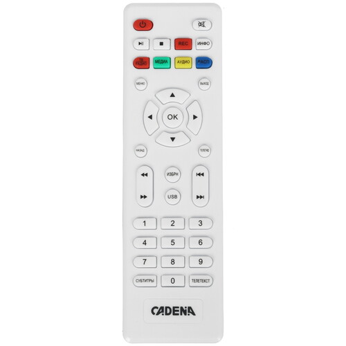 Купить Приставка для цифрового ТВ Cadena CDT-2214SB белый  9093558. Характеристики, отзывы и цены в Донецке