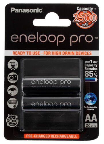 Купить Аккумулятор Panasonic Eneloop PRO 2500 мА*ч  1092568. Характеристики, отзывы и цены в Донецке