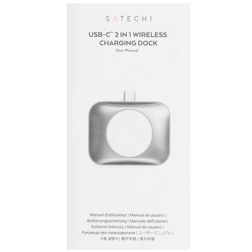 Купить Магнитное зарядное устройство Satechi 2 in 1 Wireless Charging Dock для Apple Watch/ AirPods  9122110. Характеристики, отзывы и цены в Донецке