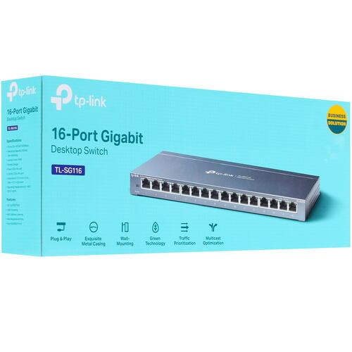 Купить Коммутатор TP-Link TL-SG116  8145206. Характеристики, отзывы и цены в Донецке