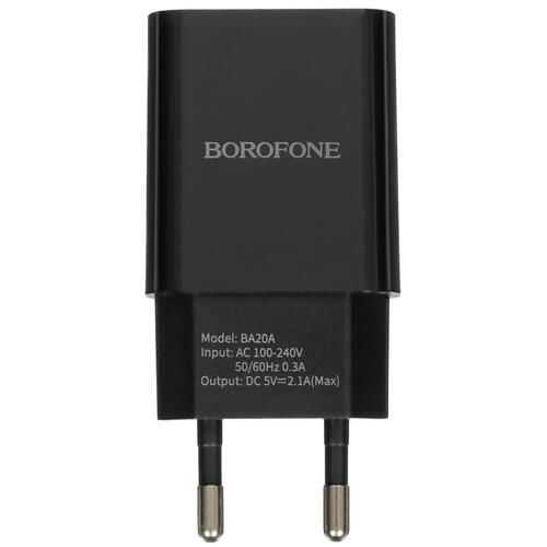 Купить Сетевое зарядное устройство Borofone BA20A Sharp черный  5367574. Характеристики, отзывы и цены в Донецке
