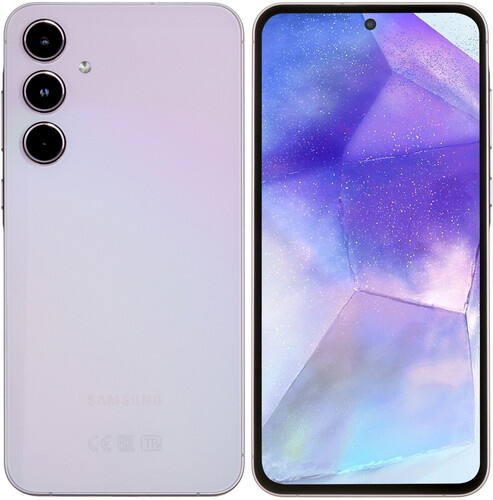 Купить 6.6" Смартфон Samsung Galaxy A55 128 ГБ фиолетовый  5469106. Характеристики, отзывы и цены в Донецке