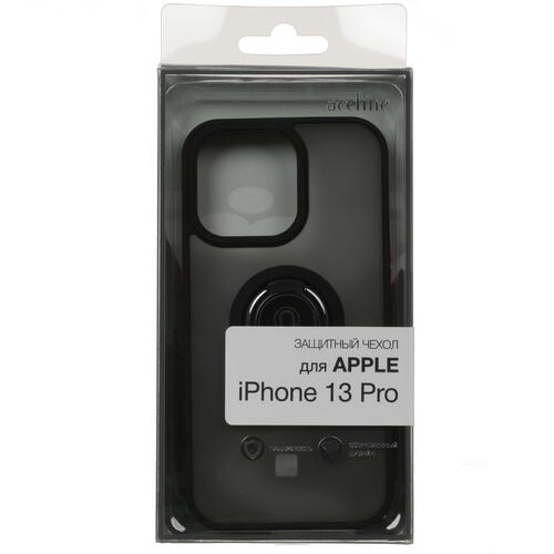 Купить Накладка  Aceline Ring-Muddle для Apple iPhone 13 Pro черный/бежевый  4844433. Характеристики, отзывы и цены в Донецке