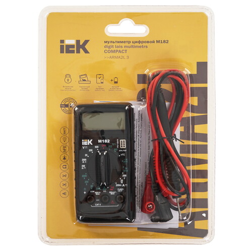 Купить Мультиметр IEK Compact M182  5302027. Характеристики, отзывы и цены в Донецке