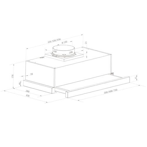 Купить Вытяжка телескопическая MAUNFELD VS Fast Glass 60 бежевый/бежевый  5307338. Характеристики, отзывы и цены в Донецке