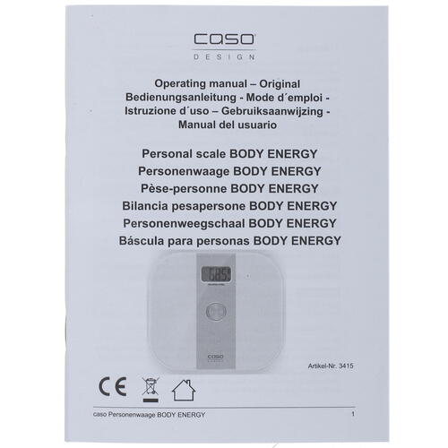 Купить Весы Caso Body Energy разноцветный  1104703. Характеристики, отзывы и цены в Донецке