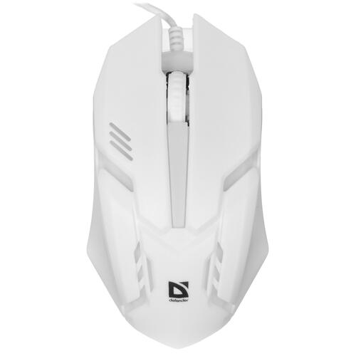 Купить Мышь проводная Defender Cyber MB-560L [52561] белый  8161292. Характеристики, отзывы и цены в Донецке