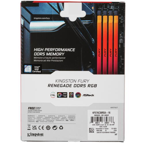 Купить Оперативная память Kingston FURY Renegade Silver RGB  5436361. Характеристики, отзывы и цены в Донецке
