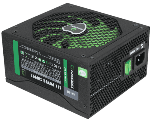 Купить Блок питания GameMax GM-500  черный  5370833. Характеристики, отзывы и цены в Донецке