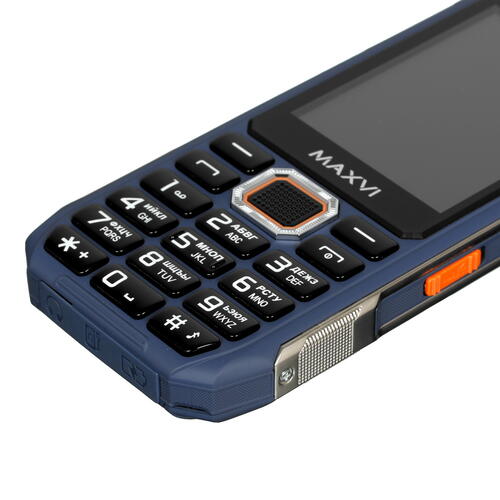 Купить Сотовый телефон Maxvi T12 синий/черный  5058822. Характеристики, отзывы и цены в Донецке