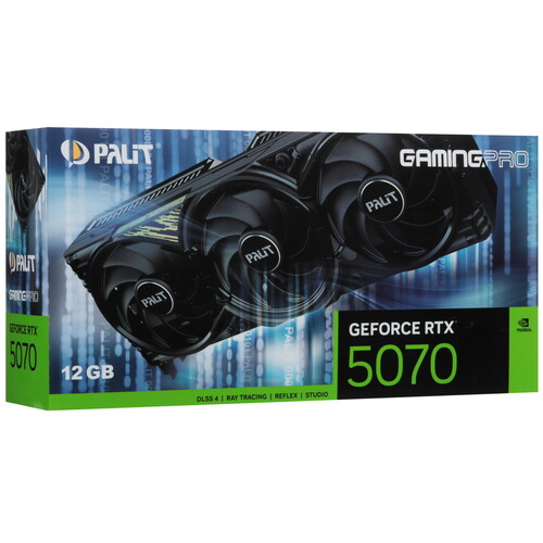 Купить Видеокарта Palit GeForce RTX 5070 GamingPro  5616725. Характеристики, отзывы и цены в Донецке