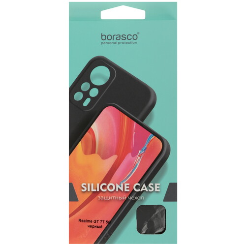 Купить Накладка  BoraSCO для realme GT 7T черный  5630705. Характеристики, отзывы и цены в Донецке