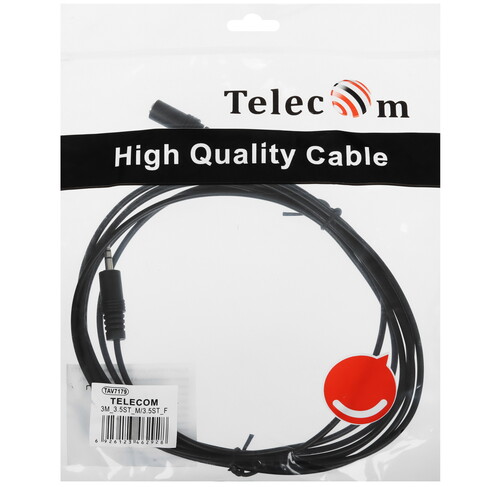 Купить Кабель   Telecom 3.5 mm jack - 3.5 mm jack черный  5471376. Характеристики, отзывы и цены в Донецке