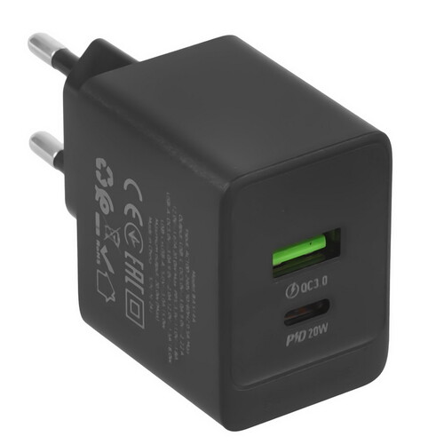 Купить Сетевое зарядное устройство Borofone BAS14A черный  5474739. Характеристики, отзывы и цены в Донецке