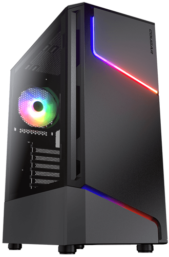 Купить Корпус Cougar MX360 RGB  черный  5091438. Характеристики, отзывы и цены в Донецке