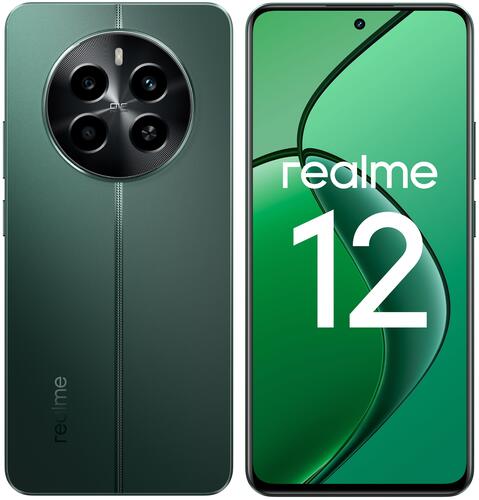 Купить 6.67" Смартфон realme 12 4G 128 ГБ зеленый  5464555. Характеристики, отзывы и цены в Донецке