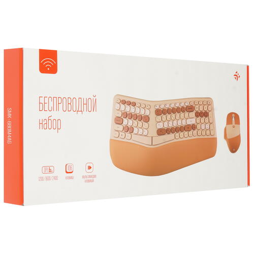 Купить Клавиатура+мышь беспроводная   DEXP SMK-680M4AG бежевый  5410070. Характеристики, отзывы и цены в Донецке