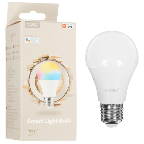 Купить Умная светодиодная лампа MOES WB-TDA9-RCW-E27  5635784. Характеристики, отзывы и цены в Донецке