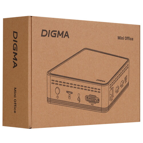Купить Мини ПК Digma Mini Office [DPCN-4BXW01]  9187159. Характеристики, отзывы и цены в Донецке