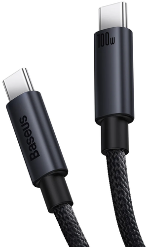 Купить Кабель круглый Baseus USB Type-C - USB Type-C черный 1 м  5627539. Характеристики, отзывы и цены в Донецке