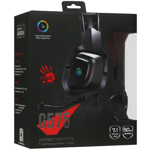 Купить Проводные наушники A4Tech Bloody G575 черный 2021  4758933. Характеристики, отзывы и цены в Донецке