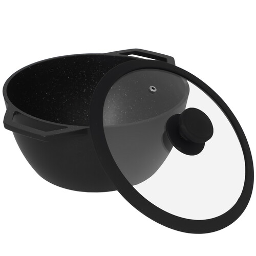 Купить Кастрюля Tesoro Florence Induction total TF6640tdi 4 л 25.1 см черный  9165236. Характеристики, отзывы и цены в Донецке