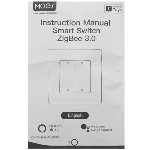 Купить Умный выключатель MOES SR-ZS  5635800. Характеристики, отзывы и цены в Донецке
