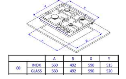 Купить Газовая варочная поверхность Weissgauff HGG 640 BGV  9100550. Характеристики, отзывы и цены в Донецке