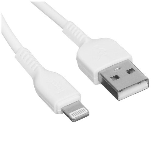 Купить Кабель круглый Hoco Lightning 8-pin - USB 2.0 Type-A белый 2 м  5475062. Характеристики, отзывы и цены в Донецке