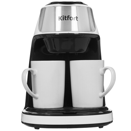 Купить Кофеварка капельная Kitfort KT-7407 белый  9087556. Характеристики, отзывы и цены в Донецке