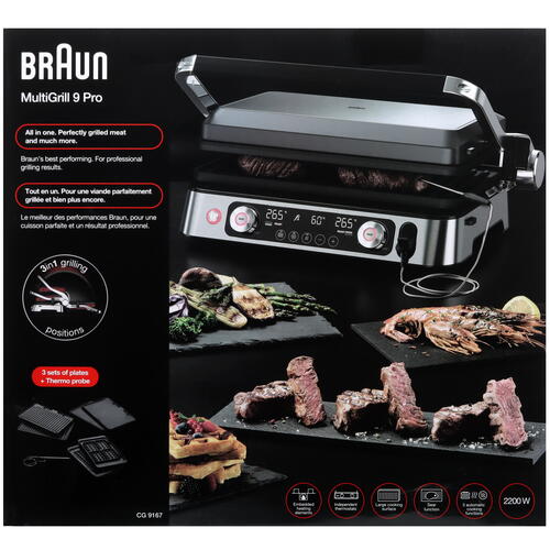 Купить Гриль Braun CG9167 серебристый  9077517. Характеристики, отзывы и цены в Донецке