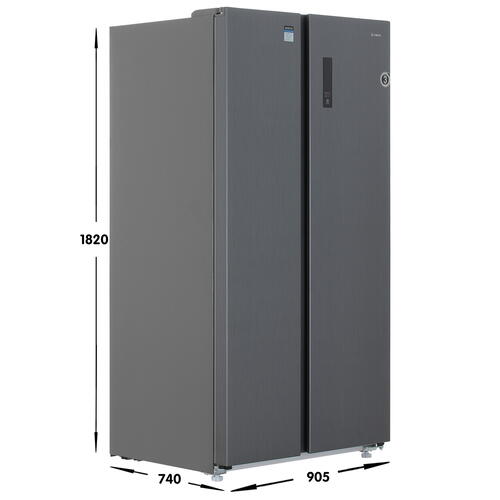 Купить Холодильник Side by Side   DEXP SBS4-63BMG серебристый  5430113. Характеристики, отзывы и цены в Донецке