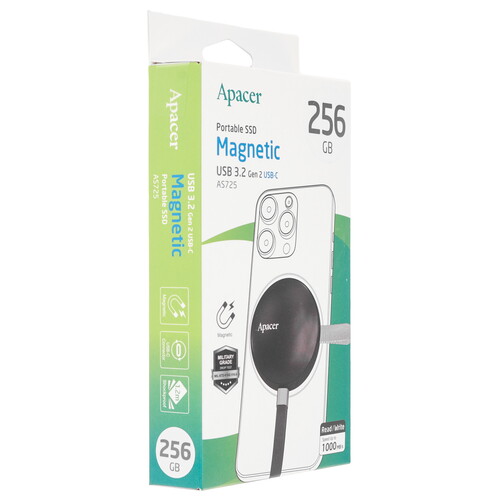 Купить 256 ГБ Внешний SSD Apacer AS725  5492373. Характеристики, отзывы и цены в Донецке