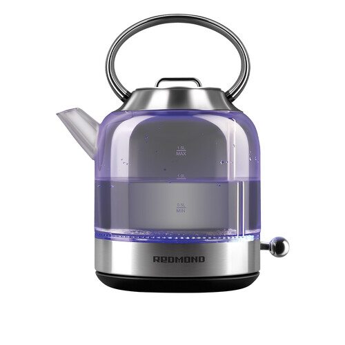 Купить Электрочайник Redmond KG221 серебристый  9131476. Характеристики, отзывы и цены в Донецке