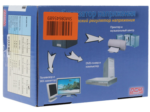 Купить Стабилизатор напряжения Powercom TCA-3000 BL  1080896. Характеристики, отзывы и цены в Донецке