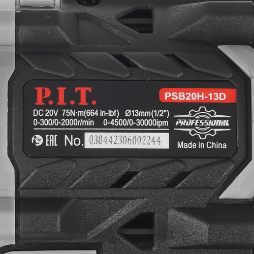 Купить Дрель-шуруповерт P.I.T. PSB20H-13D X-DRIVER SOLO OnePower 20V без ЗУ, без АКБ  9086510. Характеристики, отзывы и цены в Донецке