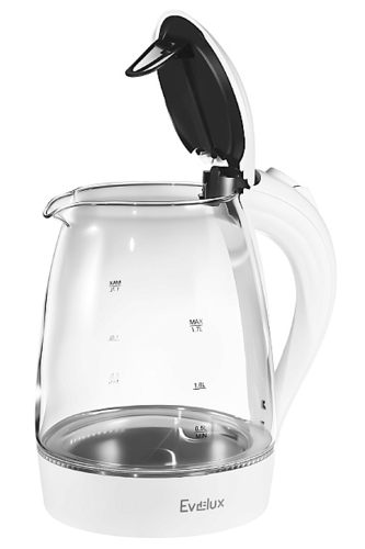 Купить Электрочайник Evelux EWK 0903 G белый  9160740. Характеристики, отзывы и цены в Донецке