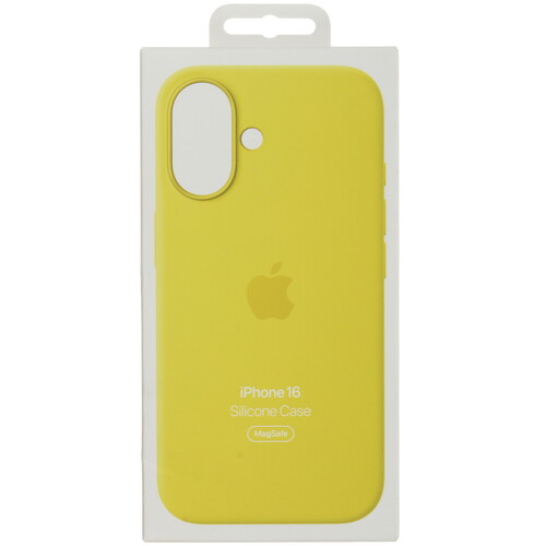 Купить Накладка  Apple Silicone Case для Apple iPhone 16 желтый  5492893. Характеристики, отзывы и цены в Донецке
