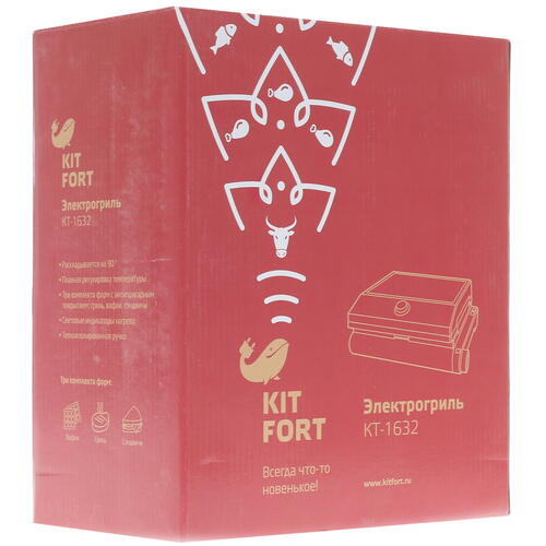 Купить Гриль Kitfort KT-1632 черный  8113530. Характеристики, отзывы и цены в Донецке