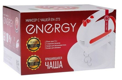 Купить Миксер ENERGY EN-273 белый  5356488. Характеристики, отзывы и цены в Донецке
