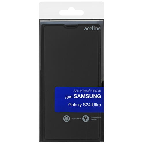 Купить Чехол-книжка  Aceline Kors для Samsung Galaxy S24 Ultra черный  5438736. Характеристики, отзывы и цены в Донецке