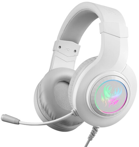 Купить Проводные наушники Defender Ghost LED белый 2025  9231068. Характеристики, отзывы и цены в Донецке