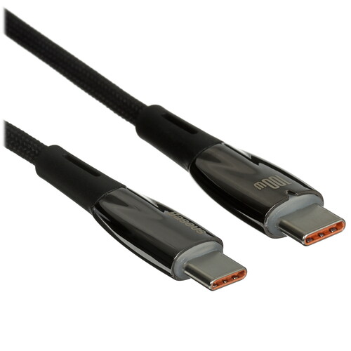 Купить Кабель круглый Baseus USB Type-C - USB Type-C черный 2 м  9167126. Характеристики, отзывы и цены в Донецке