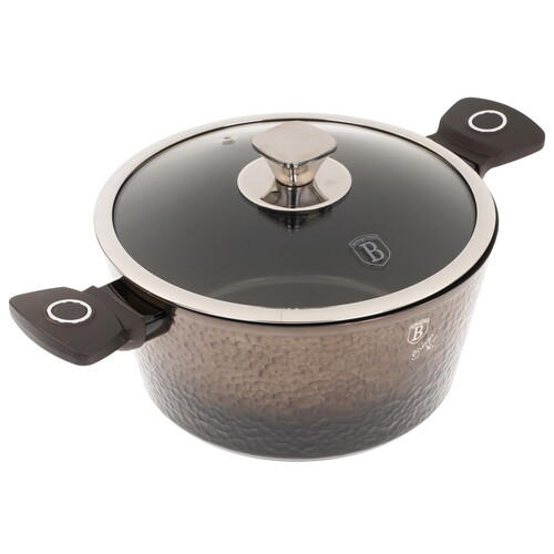 Купить Кастрюля Berlinger Haus Primal Gloss Collection BH-6572 4.1 л 24 см серый  9150915. Характеристики, отзывы и цены в Донецке