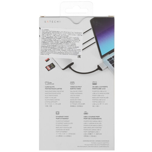 Купить Док-станция Satechi Type-C Dual Multimedia Adapter  9073218. Характеристики, отзывы и цены в Донецке