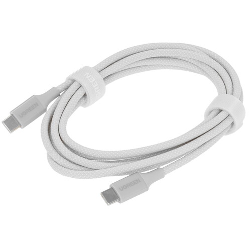 Купить Кабель круглый Ugreen USB Type-C - USB Type-C серебристый 2 м  5624642. Характеристики, отзывы и цены в Донецке