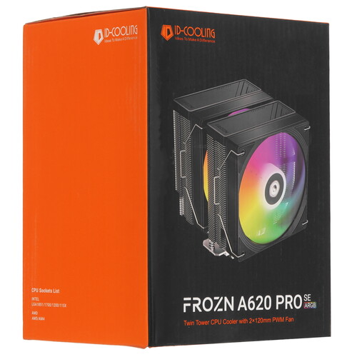 Купить Кулер для процессора ID-COOLING FROZN A620 PRO SE ARGB  черный  5619520. Характеристики, отзывы и цены в Донецке