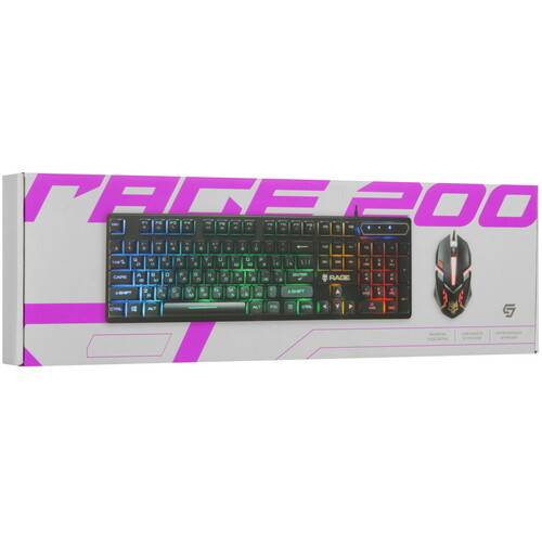 Купить Клавиатура+мышь  проводная  Aceline GS Rage 200 черный  9158276. Характеристики, отзывы и цены в Донецке