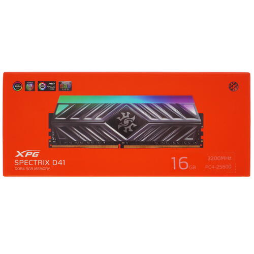 Купить Оперативная память ADATA XPG SPECTRIX D41 RGB [AX4U320016G16A-ST41] 16 ГБ  5031043. Характеристики, отзывы и цены в Донецке